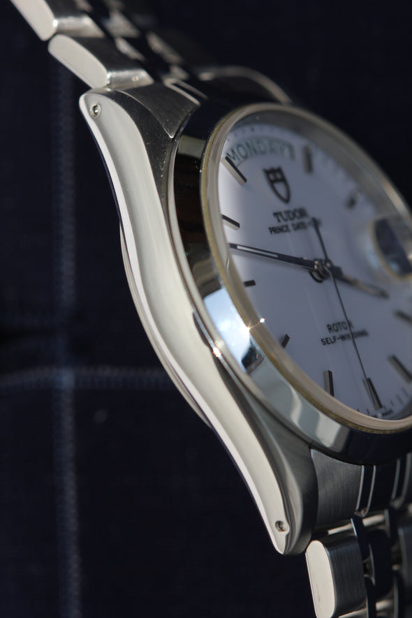 Tudor Prince Date-Day 76200 White Dial Watch