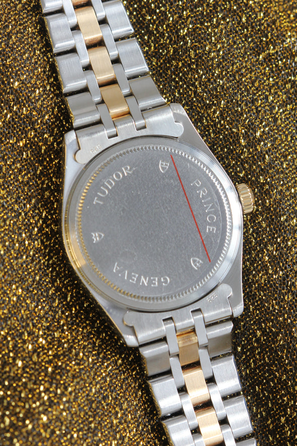 Tudor Prince Date Champaign Diamonds Dial Watch