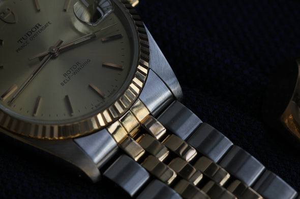 Tudor Vintage Oyster Date Champagne Dial Watch