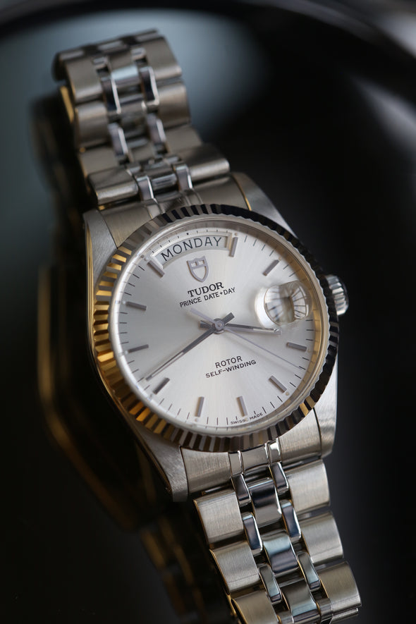 Tudor Prince Date-Day 76214 sunburst dial watch