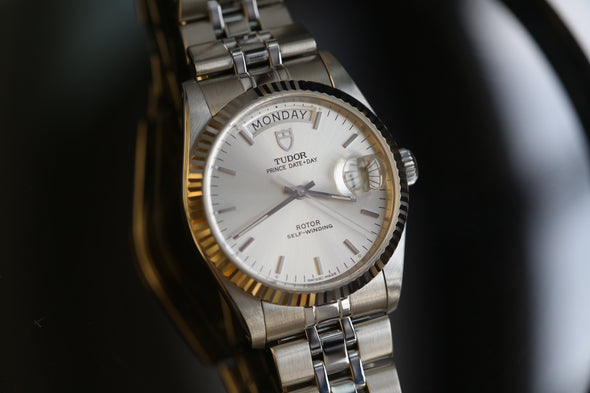 Tudor Prince Date-Day 76214 sunburst dial watch