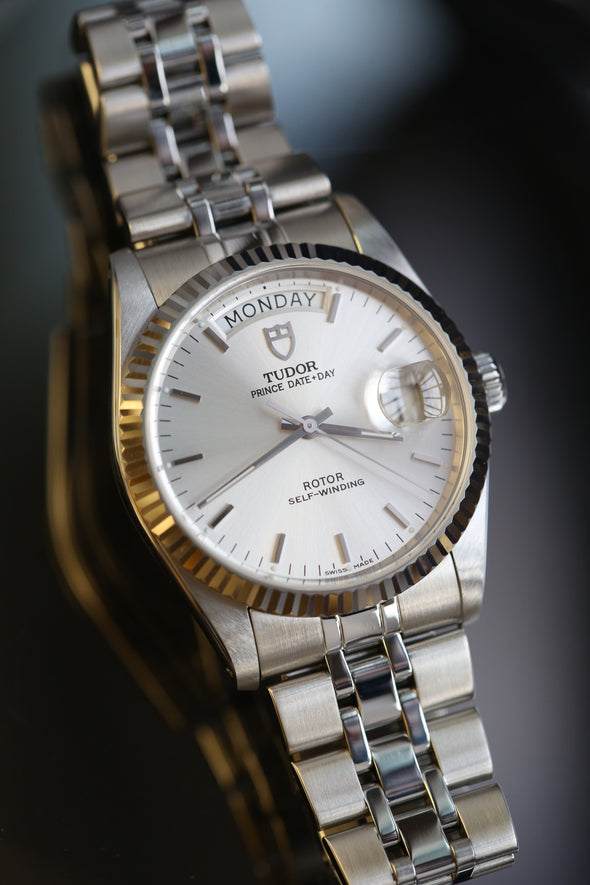 Tudor Prince Date-Day 76214 sunburst dial watch