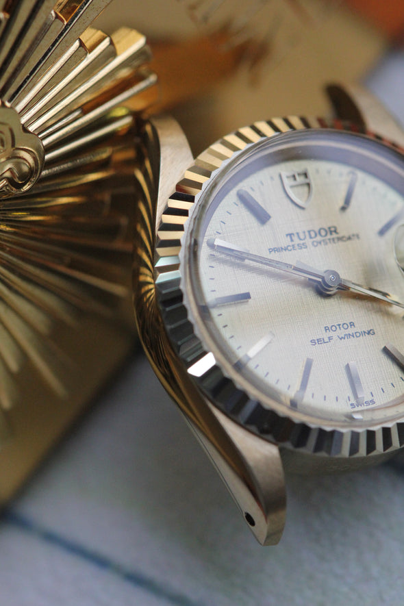 Tudor Princess  OysterDate Gold Linen Dial Full-Set