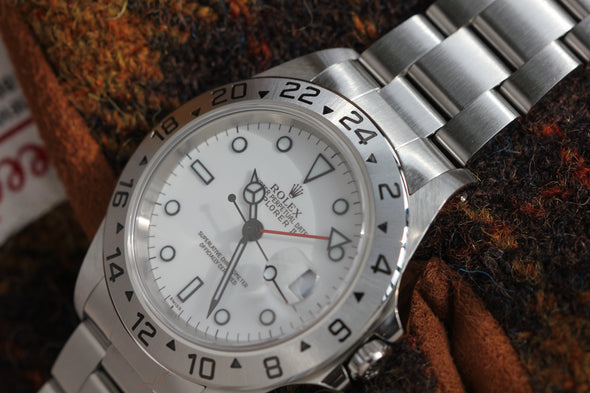 Rolex Explorer II 16570 White (Swiss) Dial Watch