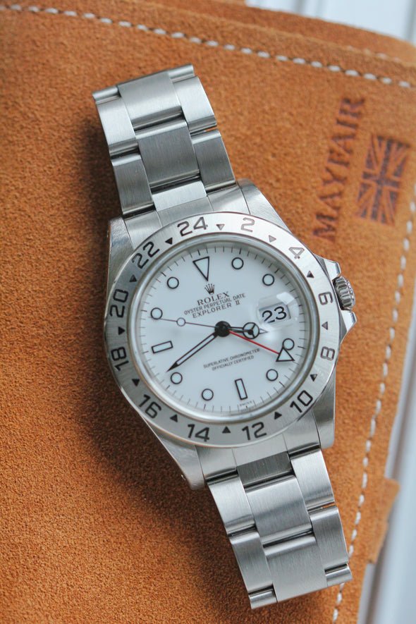 Rolex Explorer II 16570 White (Swiss) Dial Watch