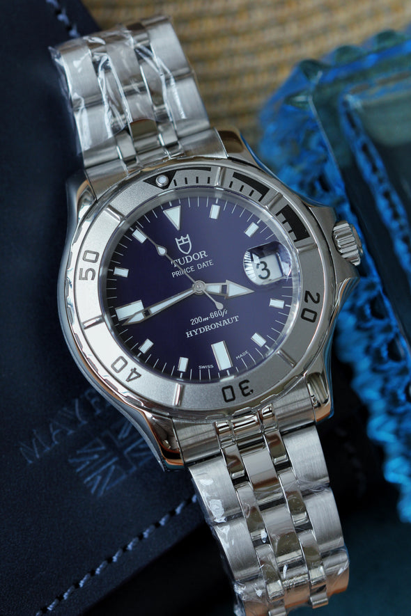 Tudor Hydronaut 89190P Rare blue dial watch