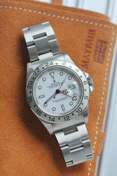 Rolex Explorer II 16570 White (Swiss) Dial Watch