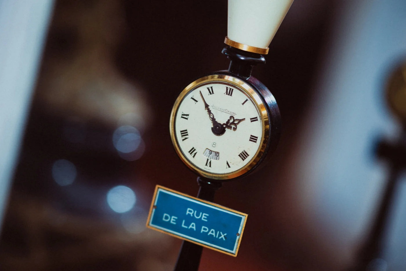 Rue de la Paix Desk Clock with 24-hour Alarm