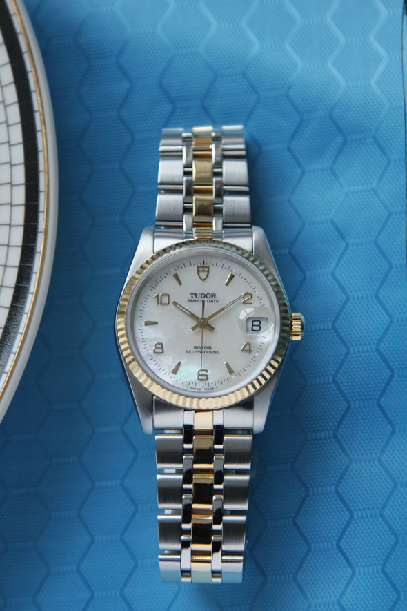 Tudor Prince Day 74033 Rare Mother of Pearl dial watch